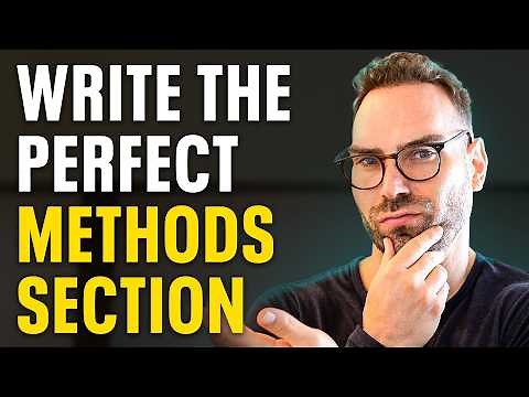 Writing The Methods Section For Your Research Paper (Proven Framework)