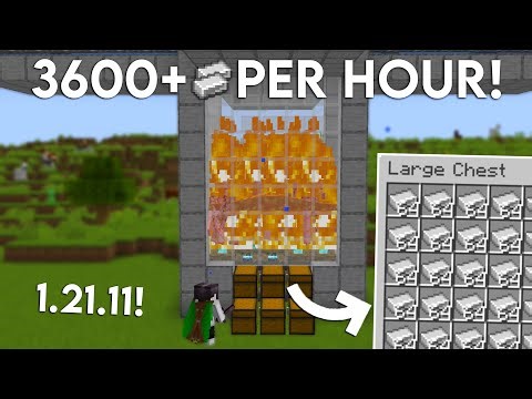 NEW UPDATED Minecraft Java 1.21.11 IRON FARM TUTORIAL | 3600 Iron Per Hour