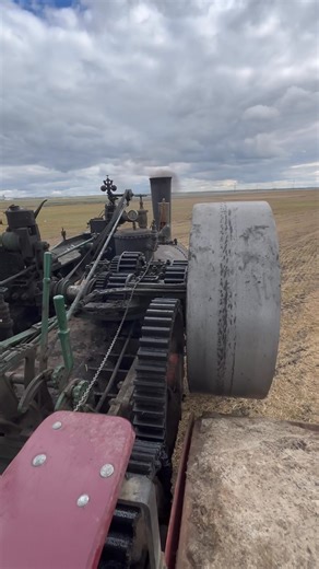 A preplow view from the top of the world, the engineer’s seat of the 150 Case. Andover South Dakota 9-5-25. | J.I. Case 175th Anniversary Show