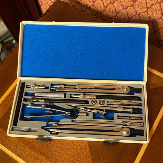 Vintage USSR Drafting Set - Etsy