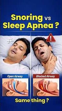 Snoring vs Sleep Apnea 😴⚠️ – Are They the Same?