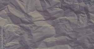 Grey crumpled paper texture. Stop Motion. Seamless Looped. Grunge Paper Texture Noise Animated Stop Motion Background and Overlays.