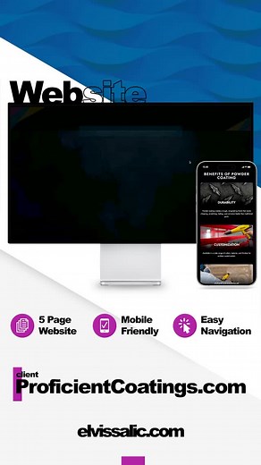 4 comments | Website development for ProficientCoatings.com #graphicdesign #webdesign #webdevelopment #websitecreation #smallbusinesswebsite | Elvis E. Salic | Facebook