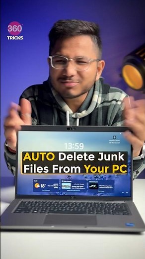 Auto Delete Junk From Your PC #techtips #pctips #pc #pctricks #windows #windowstips #laptoptips #pcs