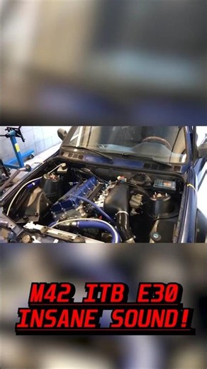 M42 ITB E30, INSANE SOUND!! #bmw #m42 #shorts
