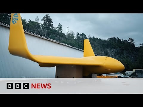 The underwater 'kites' generating electricity as they move | BBC News