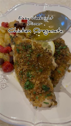 This easy LAZY WEEKNIGHT DINNER is made in one pan and it is delicious. It is so easy to do because it comes together in minutes and it will wow your family any night of the week. In this recipe, I use Teresa’s Tuscan Spice in the marinade. I sell this spice on my website and it is fabulous. It is a blend of amazing Mediterranean spices and you can use it on so many things from chicken, to veggies and fish…even in salads. I also use my Italian style breadcrumbs. I highly recommend that you make 