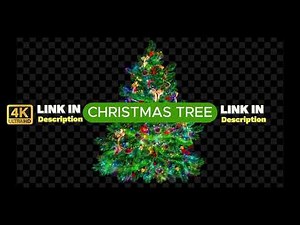 Christmas Tree Green Screen Overlay 4K Best Quality #2