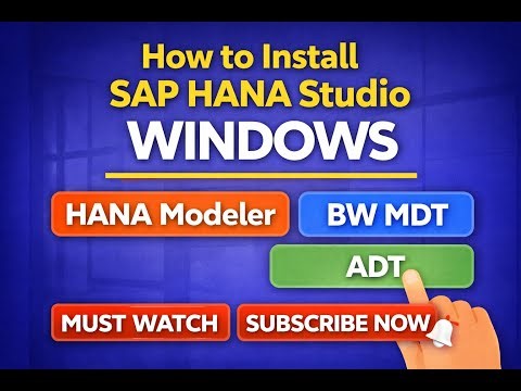 How to Install SAP HANA Studio on Windows OS|Modeler, BW MDT & ADT|Must Watch#sap #viral #trending