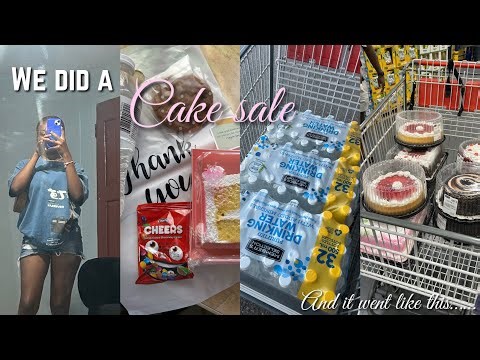 We did a CAKE SALE🍰 and it went like this………..