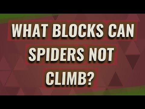 What blocks can Spiders not climb?