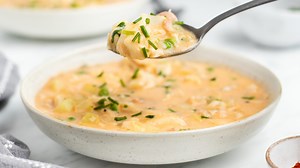 Easy Fish Chowder Recipe - Mashed