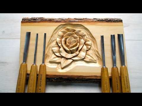 How To Carve A Beautifully Simple Rose In Basswood