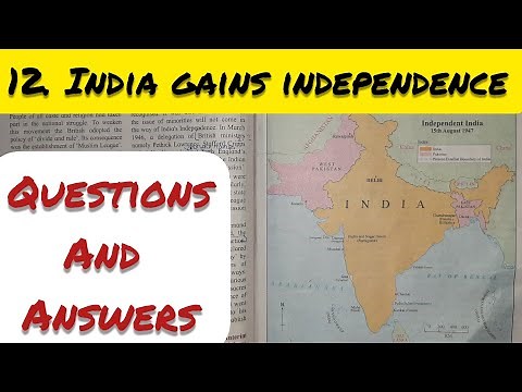 8th Std - History - Chapter 12 India gains independence questions answers exercise-Maharashtra board
