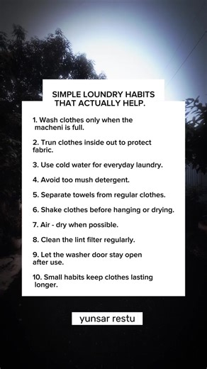 SIMPLE LOUNDRY HABITS THAT ACTUALLY HELP #quotes #husbandandwife #tips #fact | Yunsar Restu