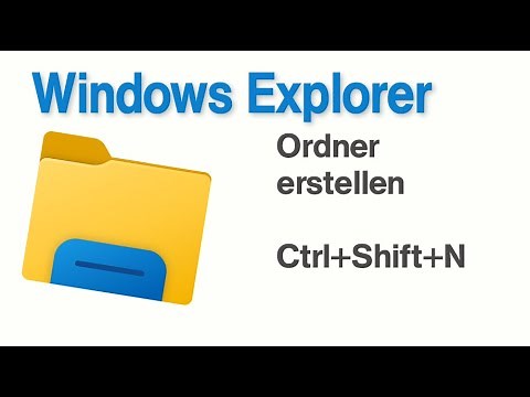 Windows Explorer neue Ordner erstellen