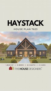 17K views · 44 reactions | Explore the captivating world of Haystack, a stunning modern farmhouse that effortlessly blends style with the charm of country living. | The House Designers | Facebook