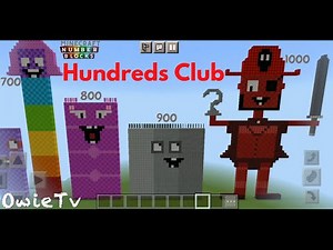 Counting by 100s Song - The Hundred Clubs Song | Minecraft Numberblocks Counting Songs