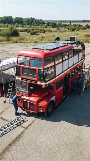 We Turned A Double-Decker Bus Into A House! 🚌✨