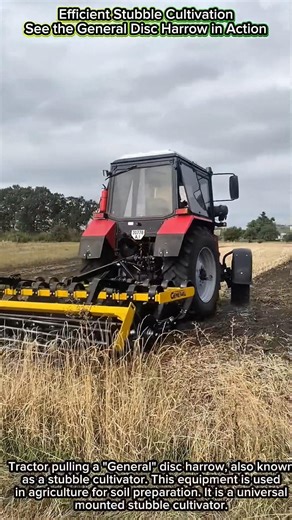 Efficient Stubble Cultivation | See the General Disc Harrow in Action