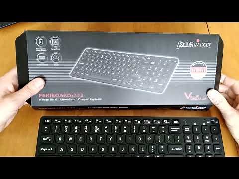 Perixx PERIBOARD 733B US Wireless Backlit Keyboard Review, compact and easy to get used to