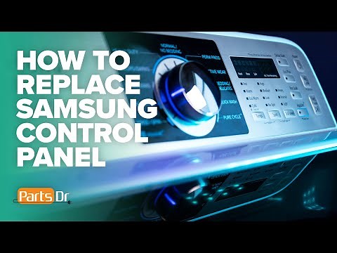 How to remove a Samsung washing machine control panel part # DC97-16961A