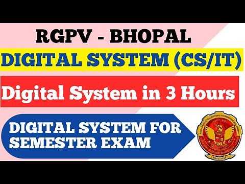 Digital System In One Shot | RGPV Digital System | Digital System RGPV