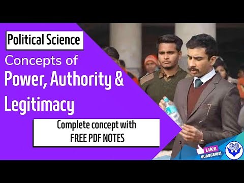 POLITICAL SCIENCE : What is Power, Authority & Legitimacy? | For BA,BA.LLB | + FREE Notes PDF