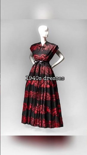 1940s dresses 👗 || fashion history || vintage aesthetic || 20th century clothing || old fashioned