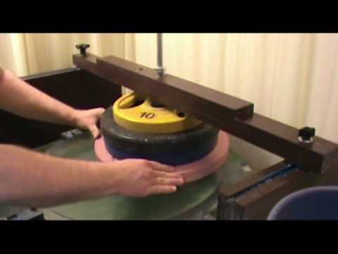 Rough Grinding a 20" Quartz Telescope Mirror on the Fixed-Post Machine