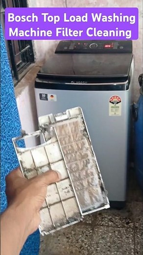 How To Clean Drum Filter 🤔 Bosch Washing Machine Tub Cleaning #viralvideo #washingmachine #shorts
