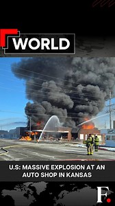 18K views · 92 reactions | #FPReels: Watch: Explosion At Kansas Auto Shop Causes Caught on Cam A major fire broke out at an auto shop following a dramatic explosion in Hutchinson, Kansas. The blast, which was caught on a camera, forced the firefighters to flee the site. No injuries were reported. | Firstpost | Facebook