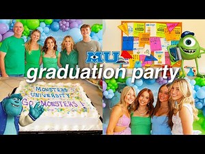 Graduation Party Vlog (Monsters University Themed)