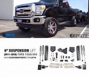12K views · 28 reactions | Check out this is 2011-2016 Ford F-250/350 4” BDS Lift Kit >>> https://goo.gl/yZZYrt Looking to lift your truck? We sell kits ranging from 3”-10" of lift for almost every Jeep, Truck or SUV Year/Make/Model. Customize the Height of Your Truck HERE >>> www.customoffsets.com/lifts ------ Want to see the full spotlight? Check it out here! >>> https://goo.gl/Whu4Cm | Custom Offsets | Facebook