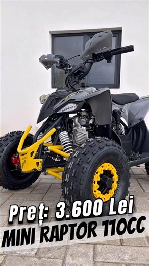 🚀 ATV Copii 110cc Mini Raptor 6” 💥💰 Preț: 3.600 Lei #atv