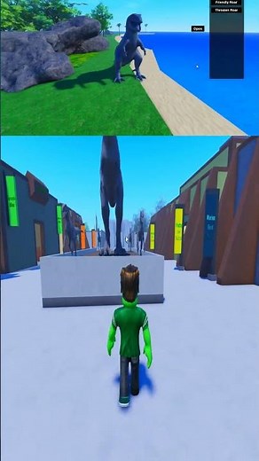 ROBLOX - NEW - DINOSAUR ROLEPLAY! How to get GWANGI BADGE MORPH! #roblox