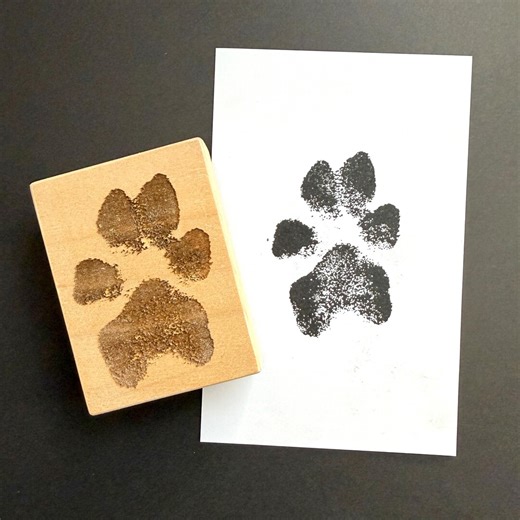 Custom Paw Print Stamp - Etsy