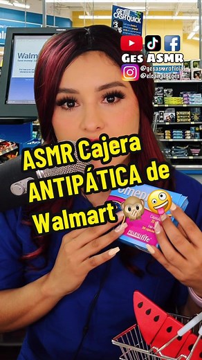 ASMR Cajera ANTIPÁTICA de Walmart 🙊🤪