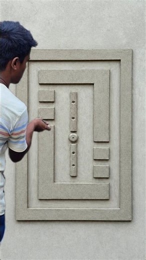 Home Plaster Design 👌👍. #wall #art #plaster .
