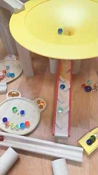 MarbleRun♪マーブルランASMR♫ころころグルグル🔴🟢🟠🔵🟡🔵🧸🟢🔵