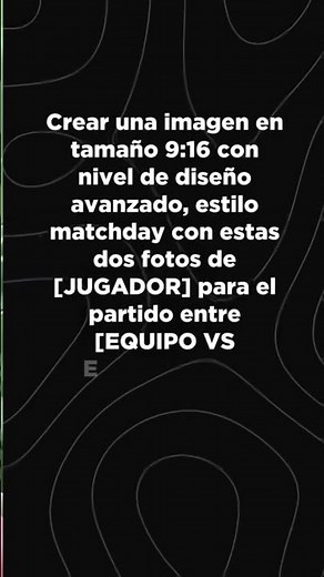 How to create a sports matchday poster with chatgpt