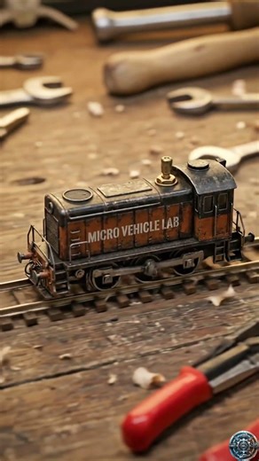 Mini Cargo Train Starts by Hand! 🔥 Wooden Workshop Magic!