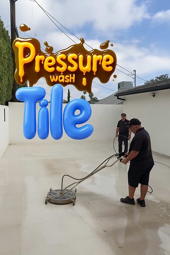 From dull to shining ✨ Watch these tiles come back to life with a deep pressure wash! 💦 #PressureWash #TileCleaning #satisfying