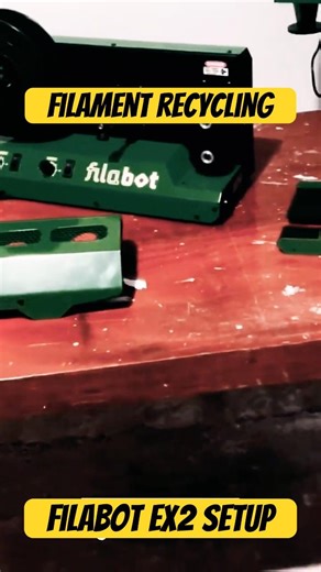 Filabot Ex2 setup for filament recycling | Extruder, Spooler, Airpath #3dprinting #recycling #shorts