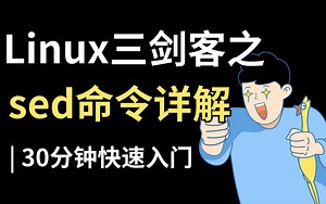【B站首发‘】Linux三剑客之sed命令详解，深入理解grep、sed、awk！