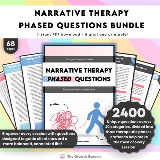 Narrative Therapy Questions | 2400 Counseling Prompts for Trauma, Identity, Healing & Therapist Use - Etsy Canada