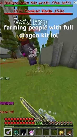aura farming with vault items #minecraft #lifstealsmp #lifesteal #mineville