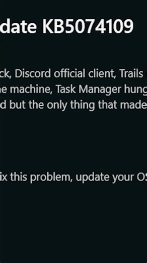 KB5074109 Security Update breaking Game Performance #nvidia #amd #pcgaming