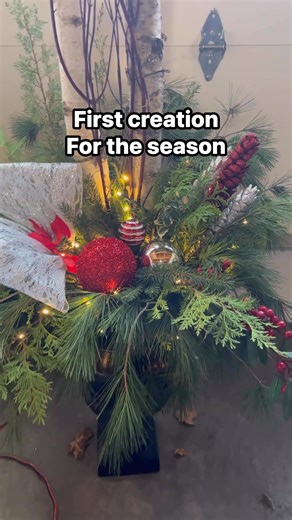 1.4K views · 29 reactions | This is why I love to make fresh Christmas planters, it is beneficial as they offer a beautiful and natural way to decorate, bring a festive atmosphere with fragrant evergreens, and can last well into winter. They provide a creative outlet, especially for cold-climate gardeners, allowing for personalization and a long-lasting display that transforms weary fall containers. #contentcreator #christmasdecor | Maria Gem | Facebook
