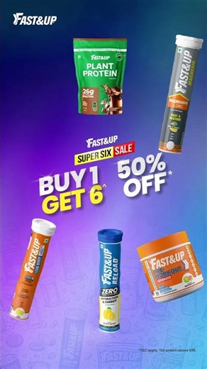 Fast&Up Super Six Sale is Live